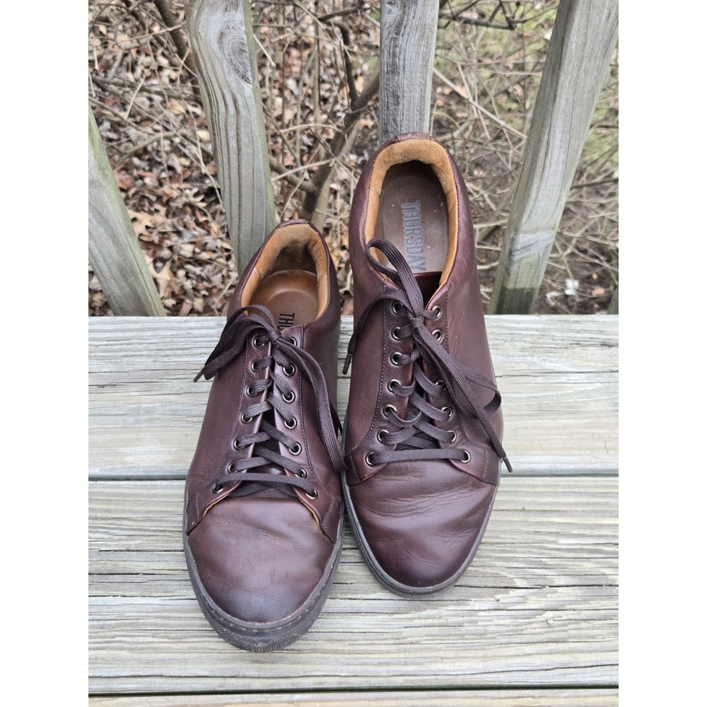 Thursday Boot Premier Low Top Shoes Brown Leather Color Size Men's 10.5 Sneakers